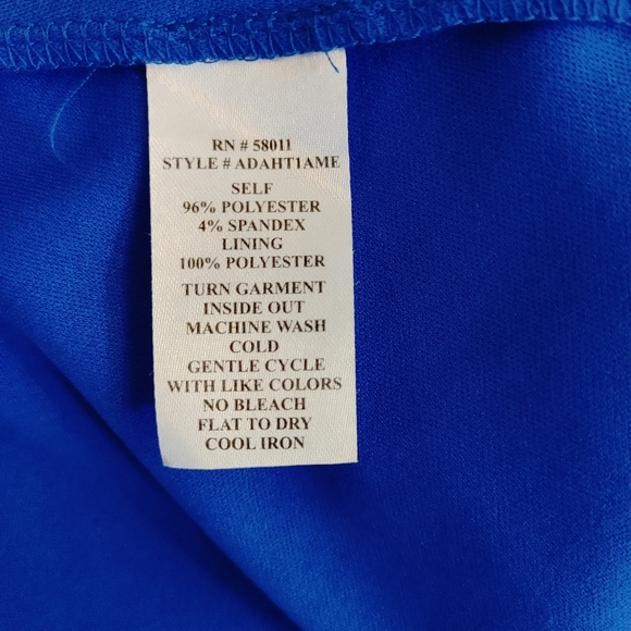 SANGRIA LACE FIT AND FLARE DRESS, BLUE 6 - Picture 7 of 7